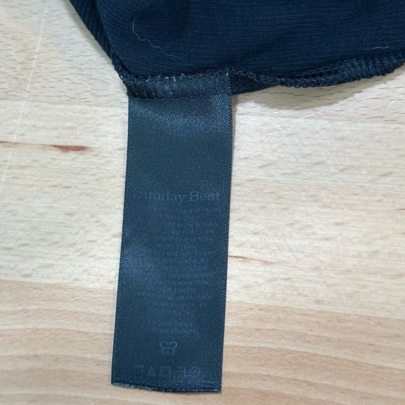 Aritzia Sunday Best Bliss Cropped Long Sleeve Top in Black Size XS - Picture 5 of 5